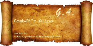 Gombár Alina névjegykártya